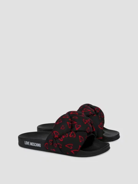 Шлепанцы Moschino черные