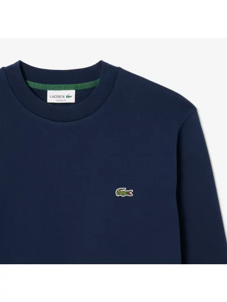 Lacoste Bluza Z Polaru Klasyczny Krój granatowa