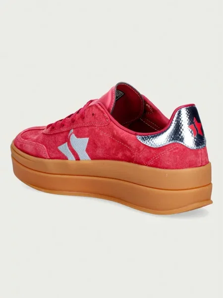 Skechers ACADEMY HI-ELEVATED sneakersy nubukowe czerwone
