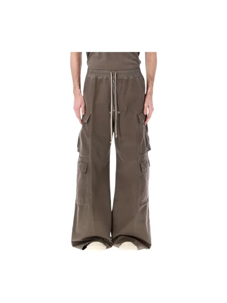 Spodnie cargo Rick Owens brązowe