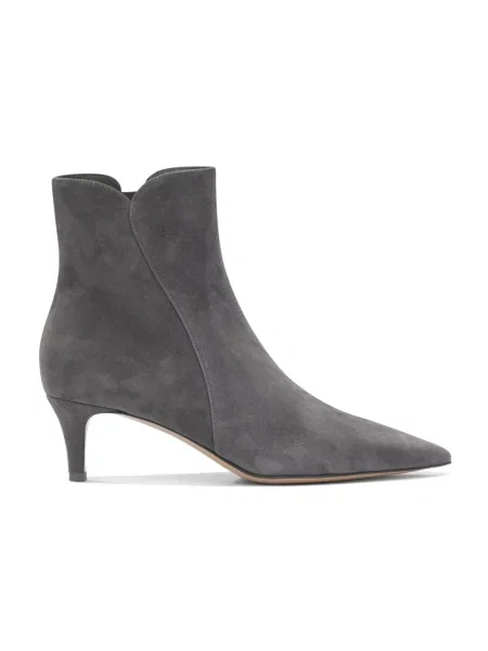 Buty do kostki Gianvito Rossi skórzane szare