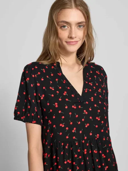 Sukienka casualowa o linii A z czystej model ‘NOVA LIFE’ Only czarna