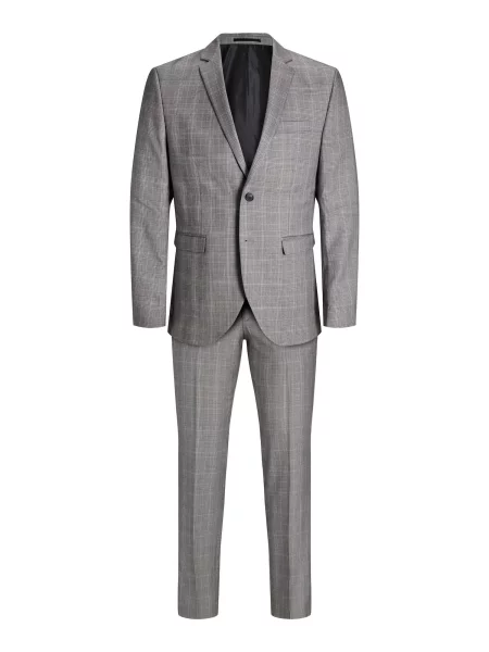 JACK & JONES Costum JPRFranco gri metalic alb