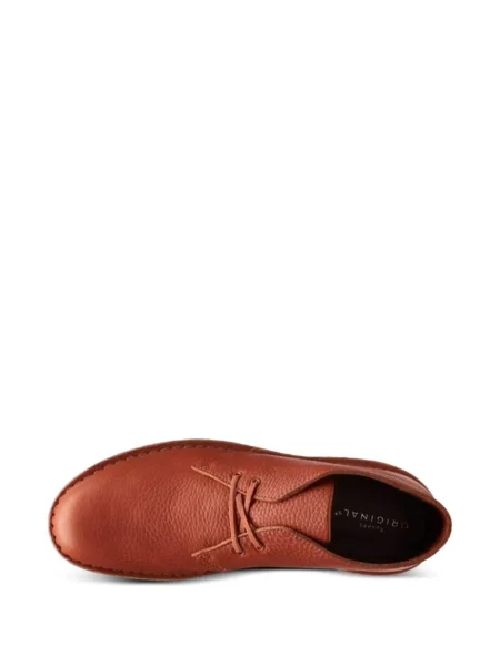 Ghete desert Clarks Originals din piele portocaliu