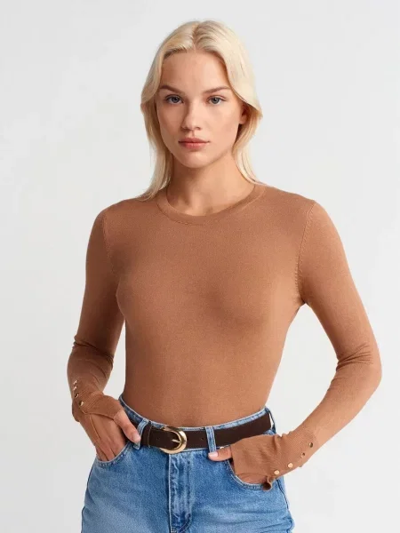 Dilvin Pulóver Pullover karamell