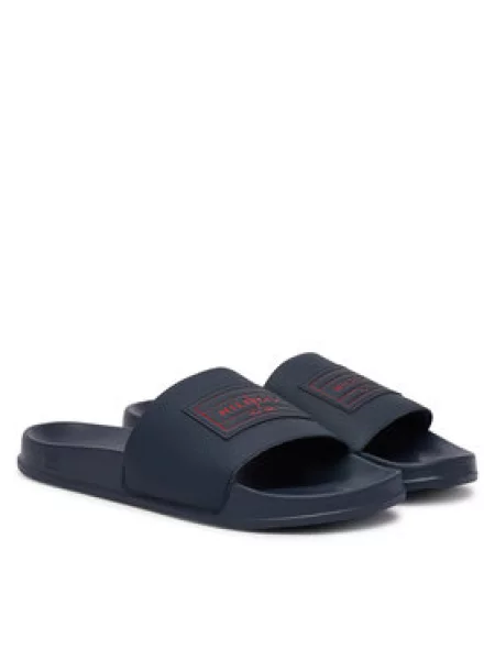 Tommy Hilfiger Papucs Patch Pool Slide Sötétkék