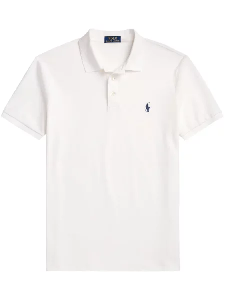 Siuvinėtos zomšinės pledinės maudymosi kelnaitės Polo Ralph Lauren mėlyna