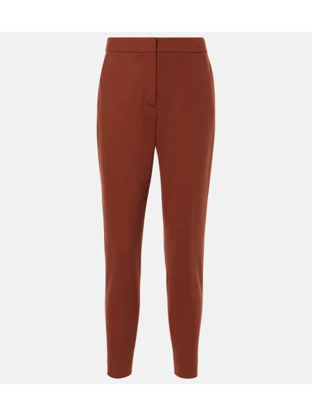 Cropp pantaloni Max Mara din jerseu maro