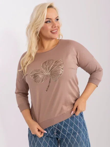 Cropp bluză Fashionhunters bej
