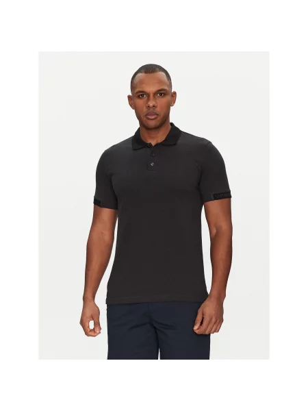 Emporio Armani Underwear Polo Regular Fit μαύρο