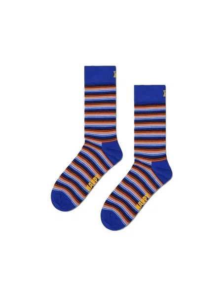 Pruhované ponožky Happy Socks modrá