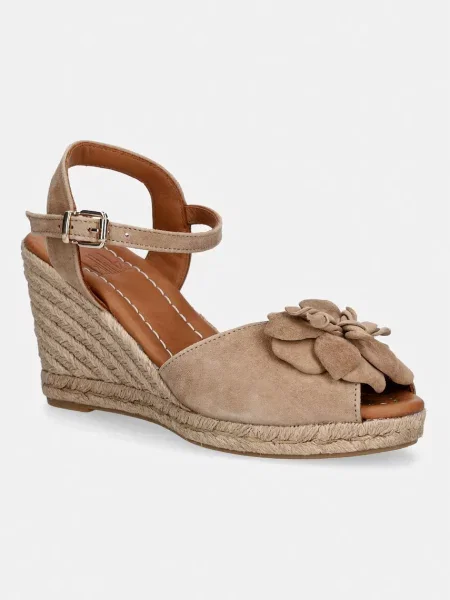 Эспадрильи Billi Bi из нубука на танкетке