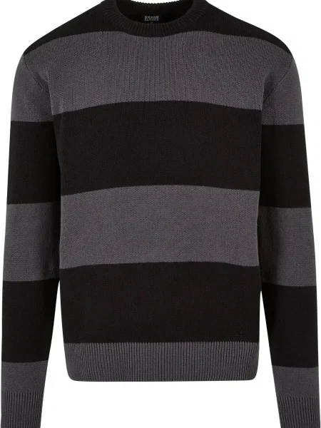 Urban Classics Pulover gri negru