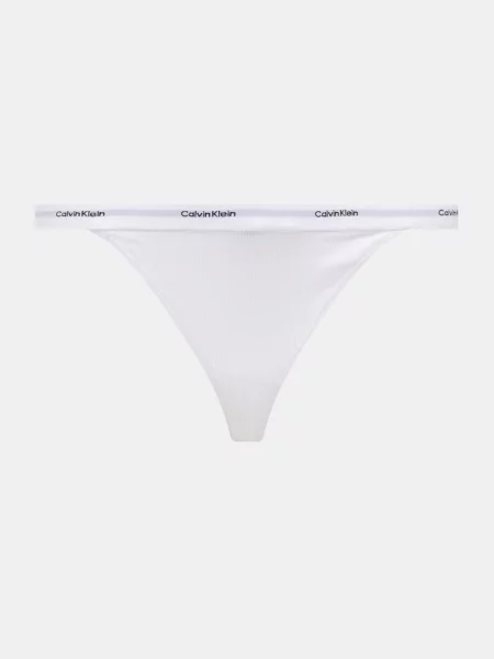 Calvin Klein Underwear tangá dámske s elastanom sivá