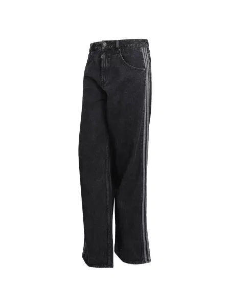 Blugi Adidas cu imagine cu dungi negru