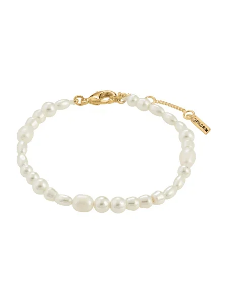Pilgrim Zapestnica ELLIANA zlata / biserno bela