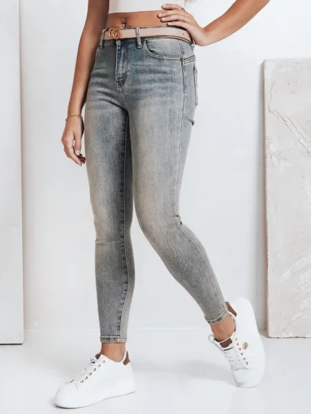 Blugi skinny Dstreet alb