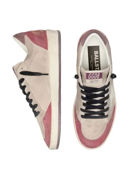 Sneakerși Golden Goose din piele de căprioară auriu