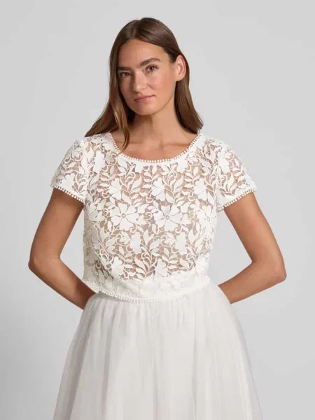 Top Luxuar Fashion biały