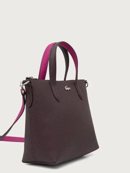 Geantă shopper Lacoste din piele
