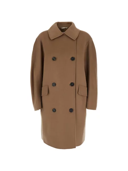 Palton 's Max Mara de lână cu două rânduri de nasturi maro