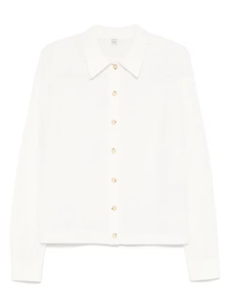 Cardigan Toteme din cașmir alb