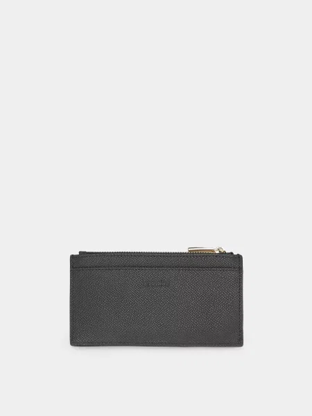 Кожаный кошелек Braska черный