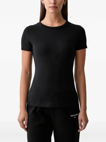 Tricou Trussardi cu autograf negru