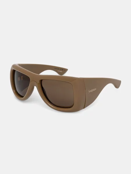 Saint Laurent ochelari de soare pătrați pentru femei HOWL maro