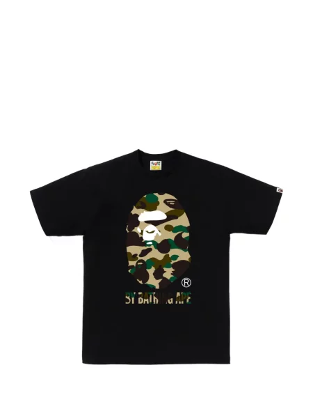 Tricou A Bathing Ape® cu imagine cu model camuflaj negru