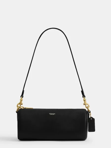Coach torebka crossbody skórzana Barrel czarna