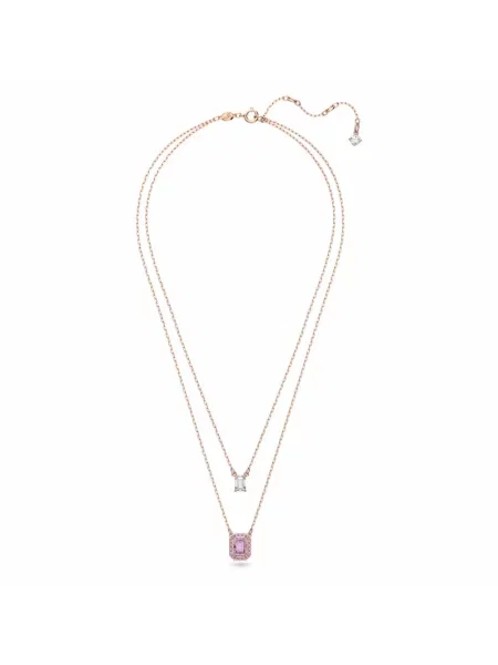 Lniany naszyjnik Swarovski żółty