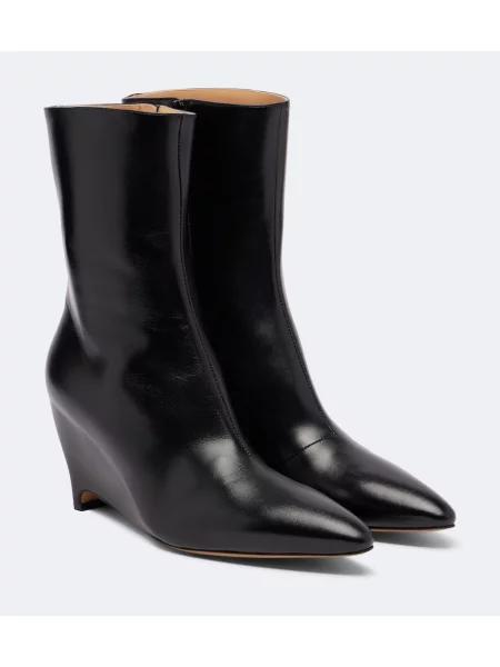 Cizme scurte Maison Margiela din piele negru