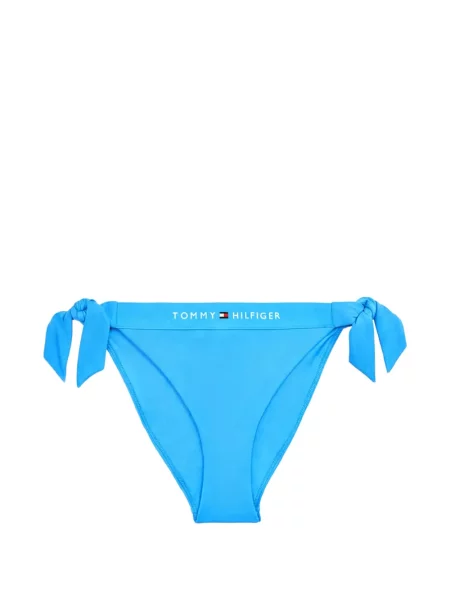 Bikini Tommy Hilfiger cu legături cu autograf albastru