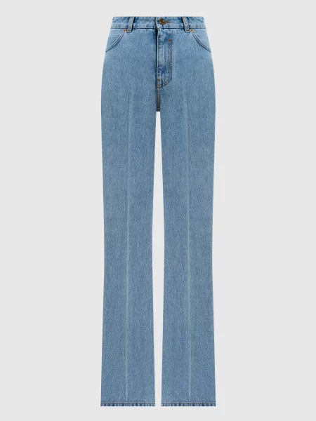 Джинси з патчем логотипа Balmain блакитні