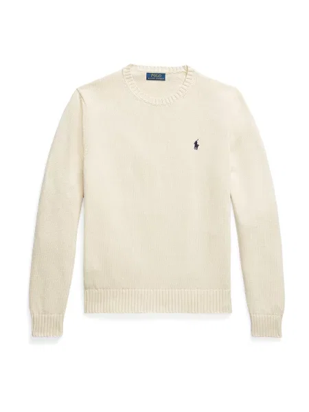 Polo Ralph Lauren Πουλόβερ κρεμ μπλε