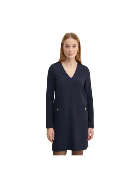 Twinset sukienka granatowy mini prosta niebieska