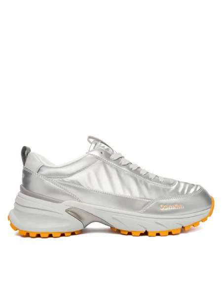 Sneakersy Calvin Klein stříbrné