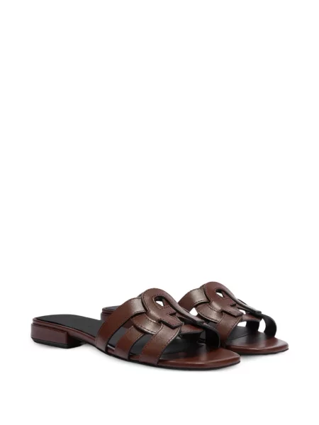 Sandale Furla din piele maro