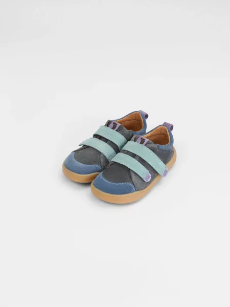 Дитячі Кросівки повсякденні OSIK Barefoot Glibbo school Iceland Blue шкіра/замша синій