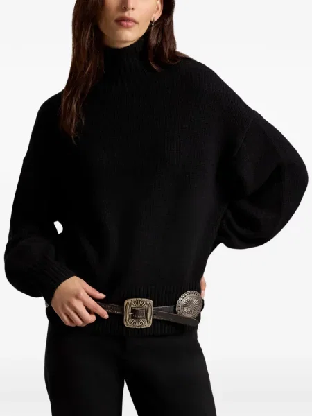 Μεταξωτό καρό polo Polo Ralph Lauren με αυτόγραφο μαύρο
