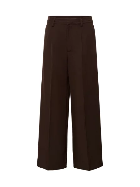 Kaffe Pantaloni cutați KALima închis maro