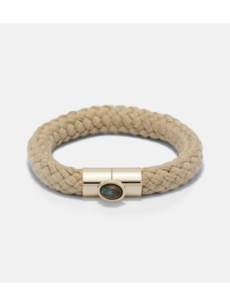 Zapestnica Isabel Marant pleteni bež