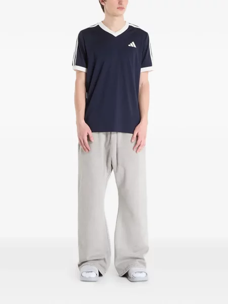 Tricou Adidas alergare cu șireturi din dantelă negru