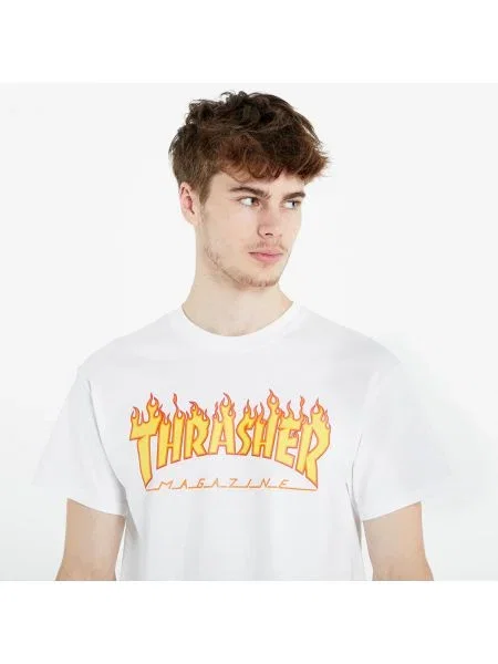 Tricou Thrasher cu autograf alb