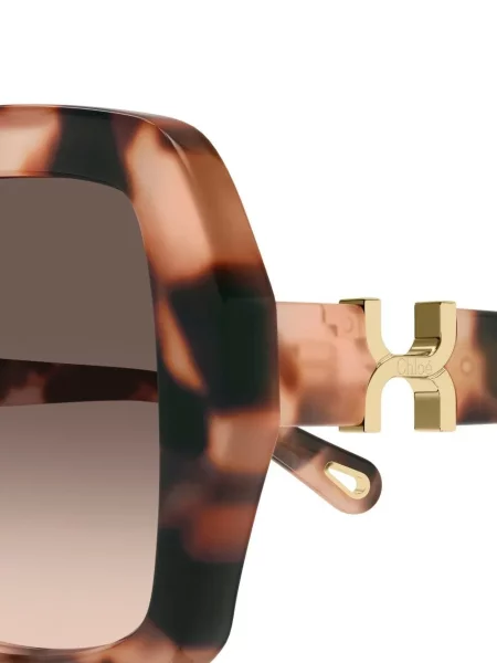 Napszemüveg Chloé Eyewear autogrammal barna