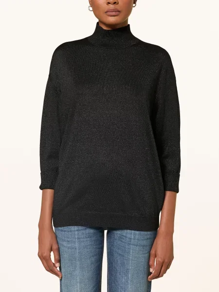 Dorothee Schumacher Svetr Shimmering Merino S Rukávy černá