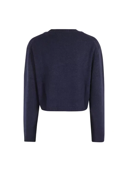 Sweter Semicouture z kaszmiru biznesowy niebieski