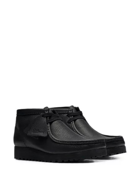 Кожени боти до глезена Clarks Originals черно