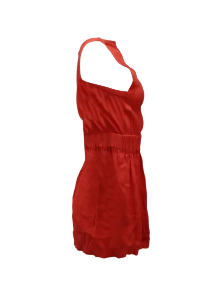 Rochie mini Iro cu gât halter de costum portocaliu